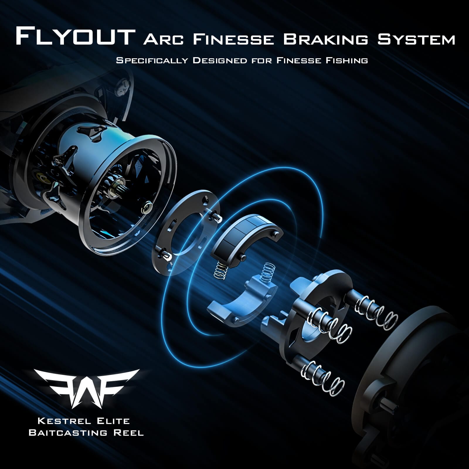 [Pre Sale]KastKing Kestrel Elite Magnesium Frame BFS Finesse Baitcasting Reel