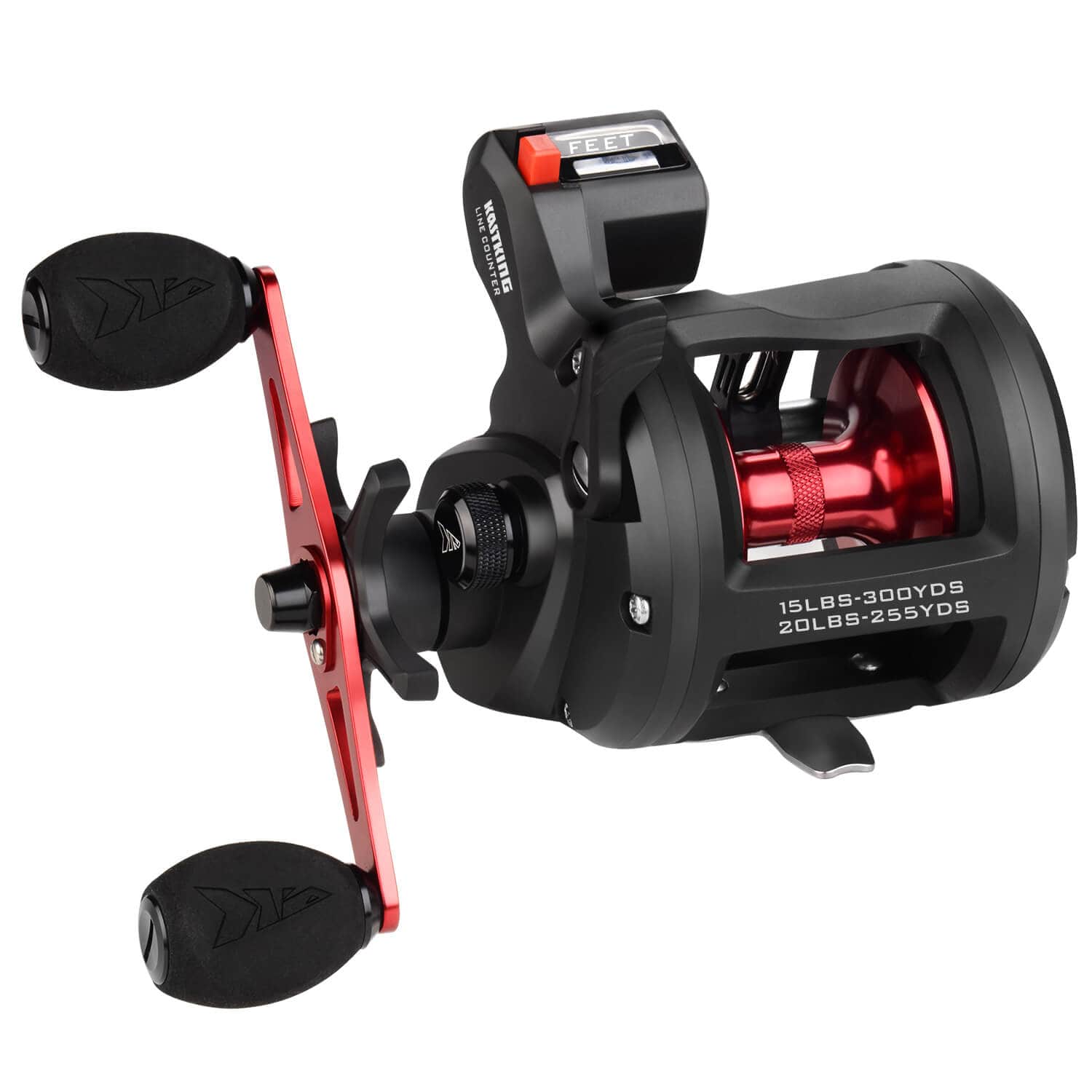 KastKing ReKon Line Counter or Level Wind Trolling Fishing Reel
