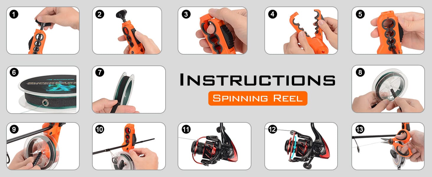 Spinning Reel Fishing Line Spooler