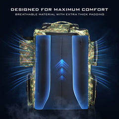 KastKing Bait Boss Fishing Tackle Backpack with Rod Holders 4 Tackle Boxes