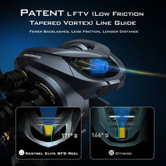 KastKing Kestrel Elite Magnesium Frame BFS Finesse Baitcasting Reel
