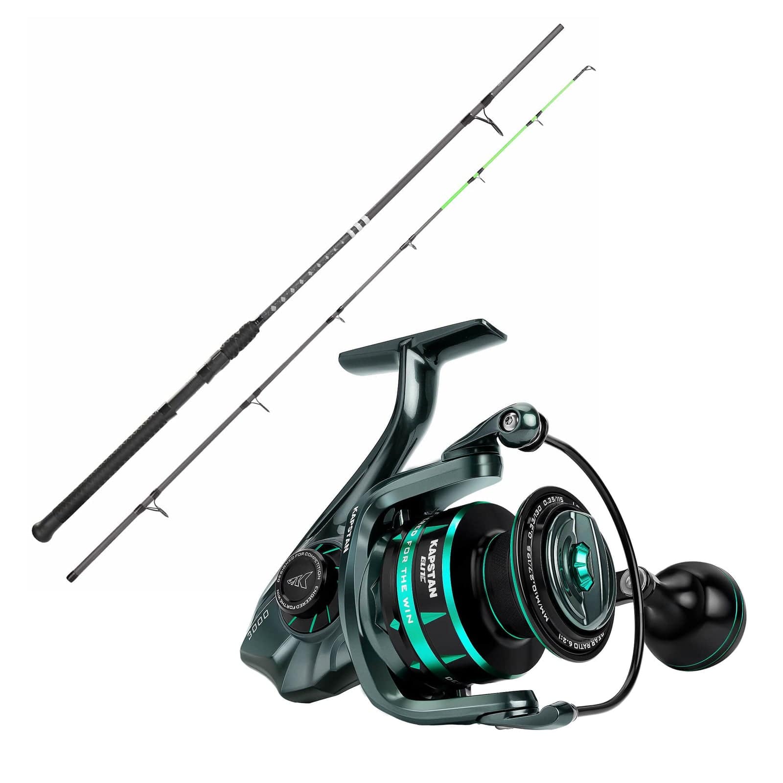 KastKing Kapstan Elite High Speed and Kong Saltwater Spinning Fishing Rod and Reel Combo