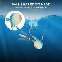 MadBite Dead Drop Jig Heads for Fishing