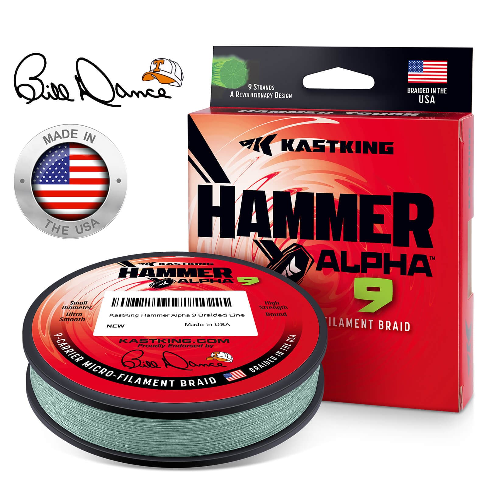 KastKing Hammer Alpha 9 UHMWPE Braided Fishing Line