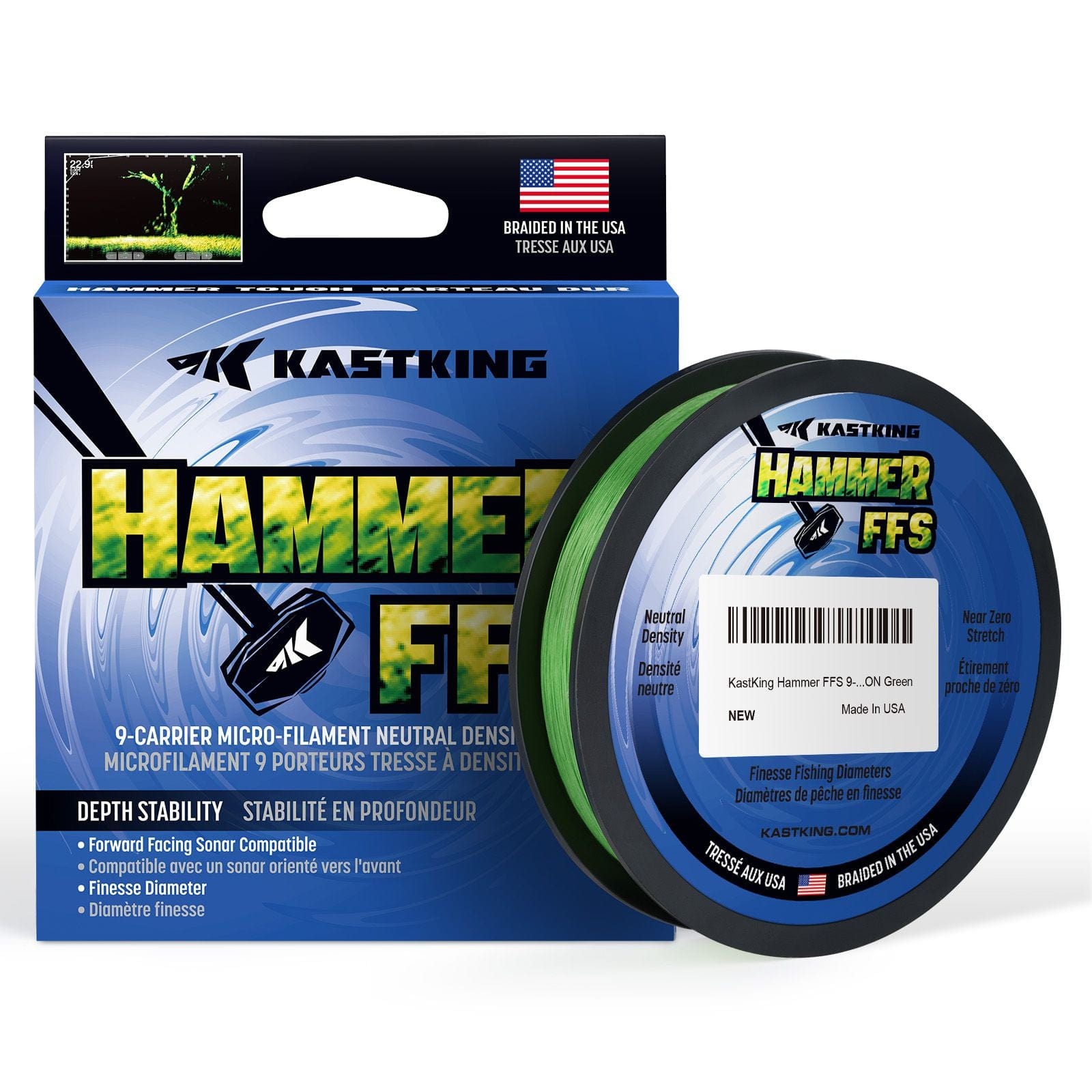 KastKing Hammer FFS Neutral Density Braided Fishing Line