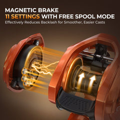 KastKing Lethal Blaze Twin-Tip Baitcaster Rod and Reel Combo