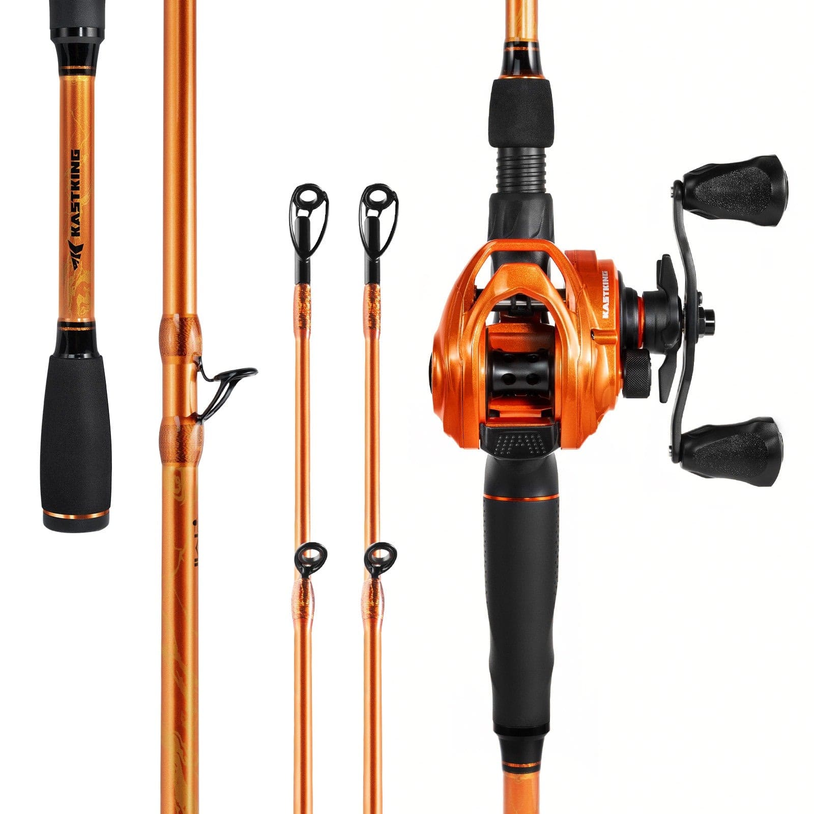 KastKing Lethal Blaze Twin-Tip Baitcaster Rod and Reel Combo