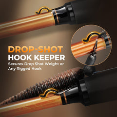 KastKing Lethal Blaze Twin-Tip Spinning Fishing Rod and Reel Combo