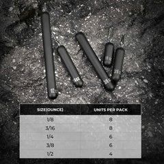 MadBite Tungsten Drop Shot Cylinder Weights
