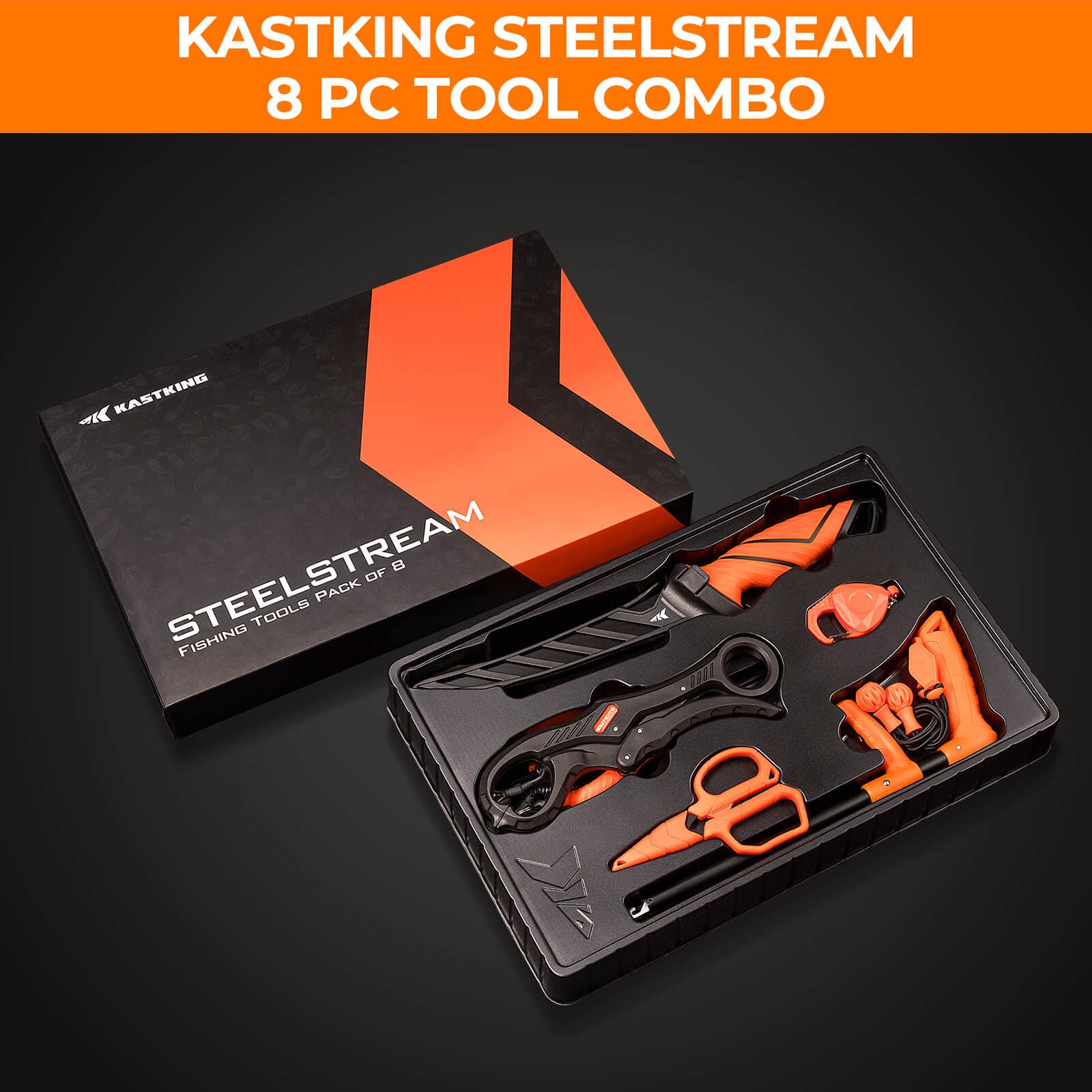 KastKing SteelStream 8pcs Fishing Tool Kit
